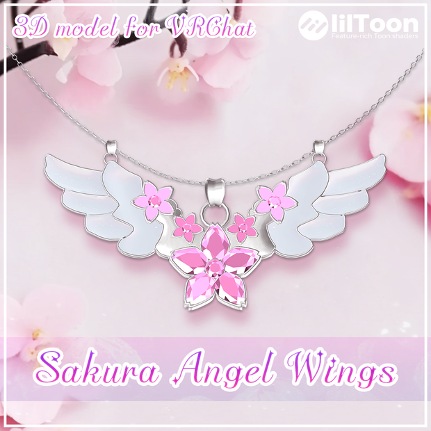 Sakura Angel Wings【ネックレス VRChat】