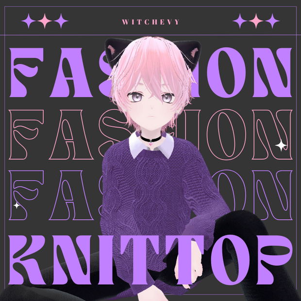 [Kuutaくうた]Knit sweater