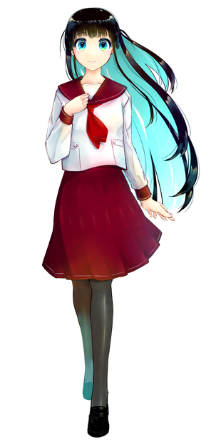 女学生立ち絵素材