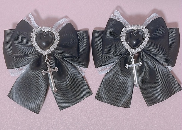 ノゾミ様handmade♡雪の結晶&星カボション ツイードリボンヘアクリップ ノゾミ様handmade♡雪の結晶&星カボション ツイードリボンヘア