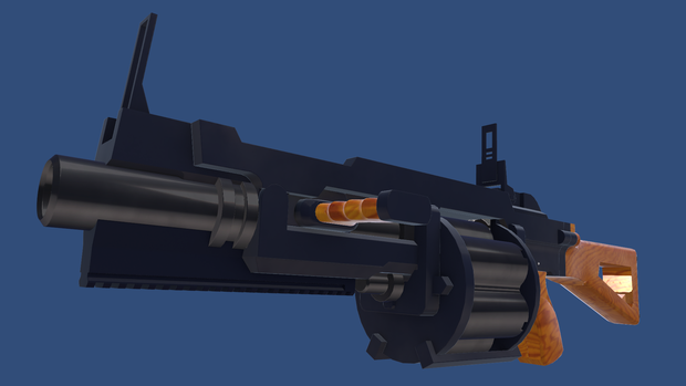6連回転装GrenadeLauncher【VRChat向け武器/Modular Avatar対応】