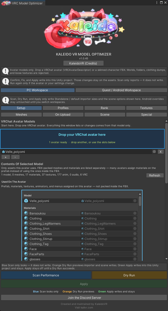 VRC Model Optimizer