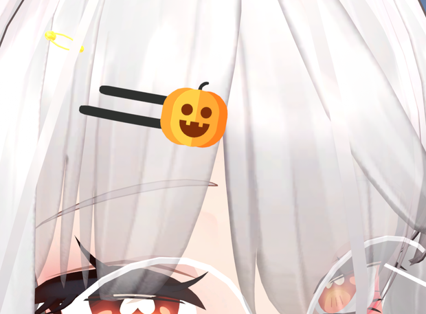 Pumpkin hairpin かぼちゃのヘアピン