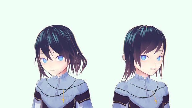 VRoid用ヘアプリセット 前髪数種
