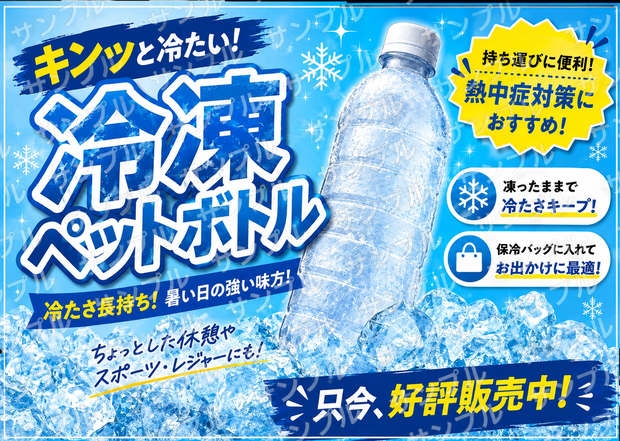 冷凍ペットボトルpop