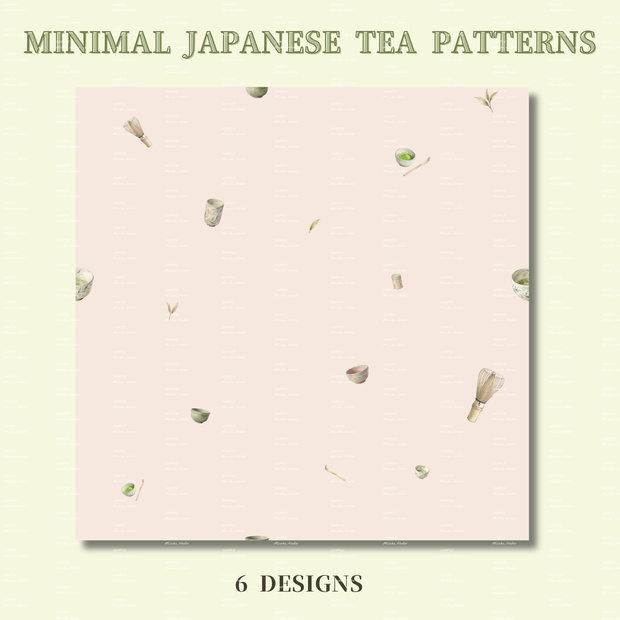 Minimal Japanese Tea Patterns