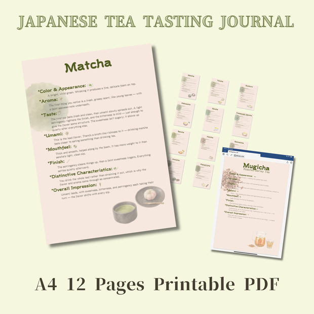 Japanese Tea Tasting Journal