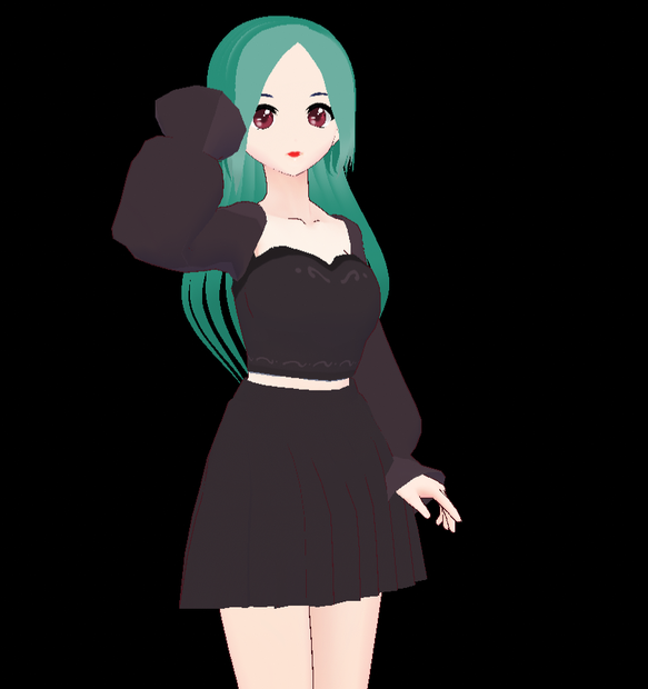 Minty girl commission girl model
