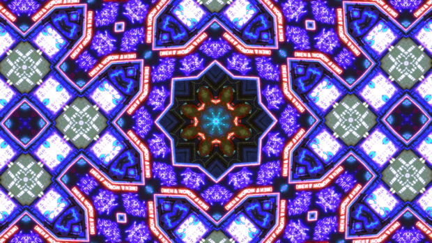 万華鏡_ネオン_青