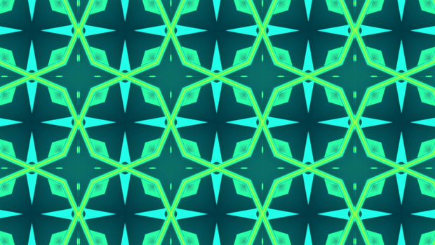 万華鏡_幾何学模様_緑