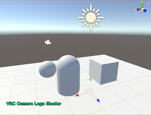 VRC  CameraLogoShader
