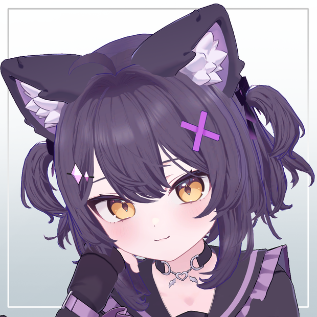 ぼさぼさハーフツイン