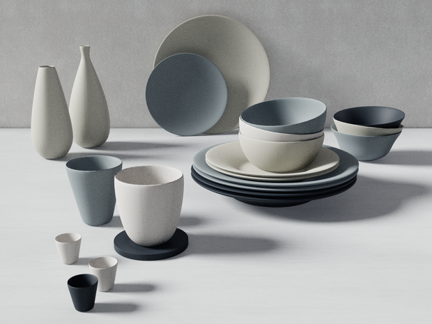 【無料】陶器風食器【3Dモデル（Blender）】