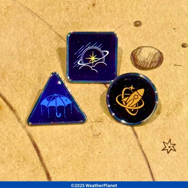 ウェザプラピンバッジ！ - WeatherPlanet store - BOOTH