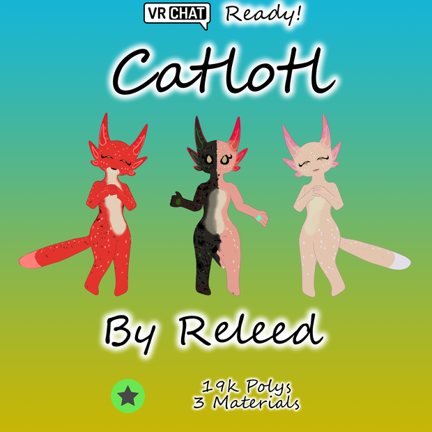 "Catlotl" VRChat Ready Avatar