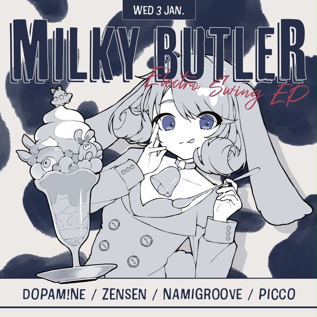 3rd Vocaloid Electro Swing Album『Milky Butler』 - zensen