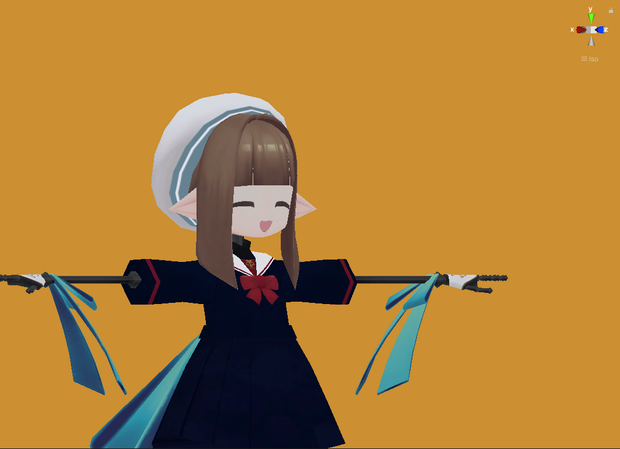 VRChat てっさくちゃん想定セーラー服Quest対応