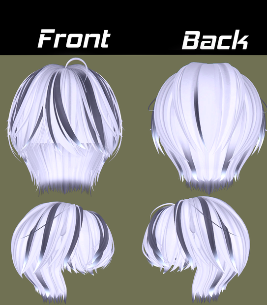 【3way＋1 MY LOVE Short & Half Up Hair】Mask、Main color2Texture