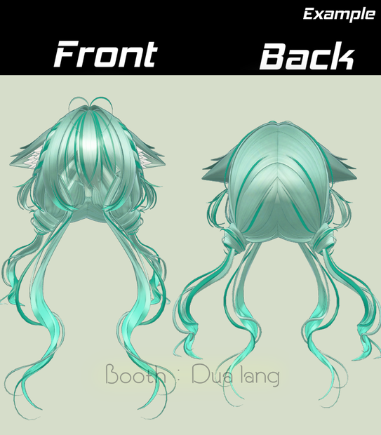 【Fuyumo Wavetail Hair】Mask、Main color2Texture