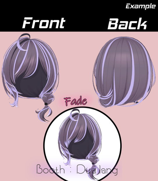 【Flow Braid Hair】Mask、Main color2Texture
