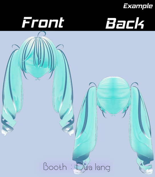 【Free】【Usamimi TwinTail】Mask、Main color2Texture
