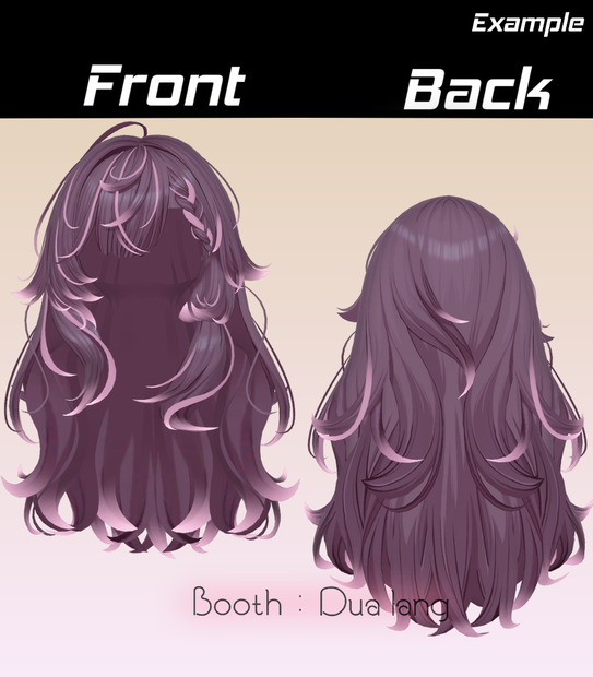 【Ruby_Hair】Mask、Main color2Texture