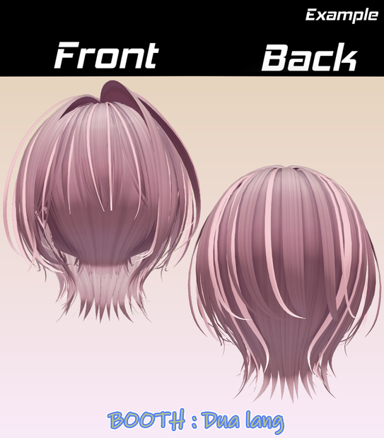 【Minimal Wolf Hair】Mask、Main color2Texture