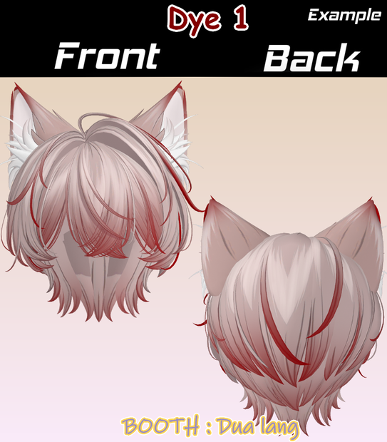 【Feyron_Hair】Mask、Main color2Texture