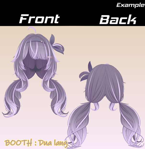【Milky Hair】Mask、Main color2Texture