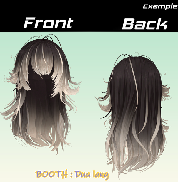 【𝐒.𝐂𝟒 【16アバター対応 VRC Hair】 Fadein】Mask、Main color2Texture