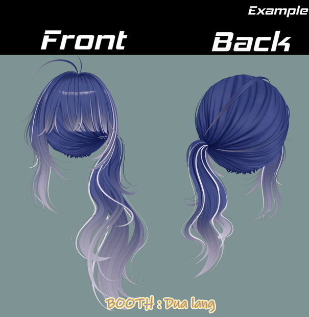 【Hazy Bloom Hair】Mask、Main color2Texture