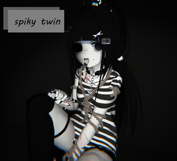 × "Spiky Twin" hair for manuka ×
