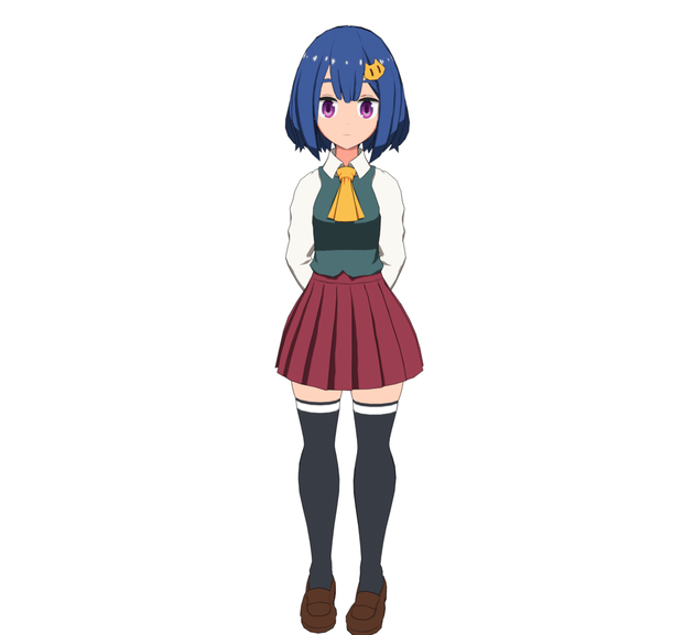 Rigged anime style girl