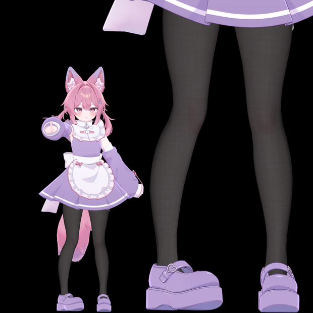 ライム・シフォン・ショコラ・プラム用タイツテクスチャ