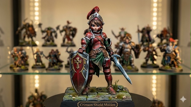 Crimson Shield Maiden