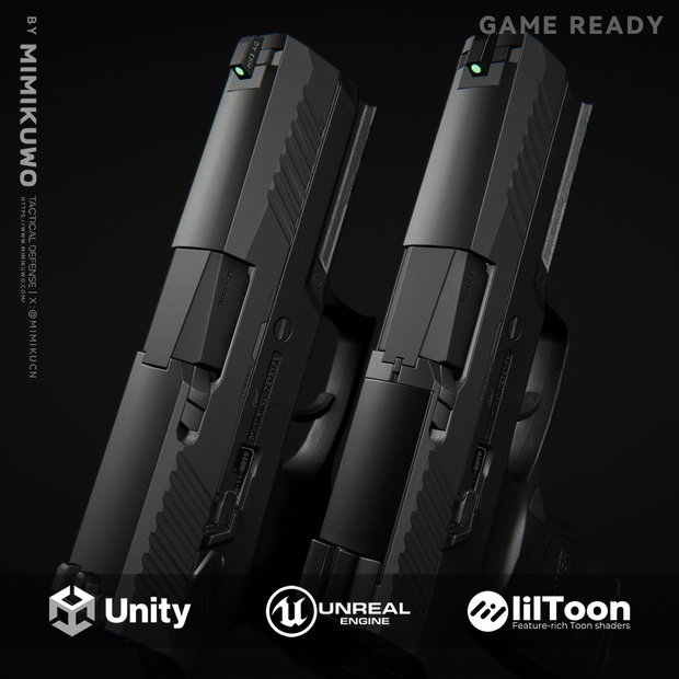 【3Dモデル】P320 | Game Ready Low-poly 3D model