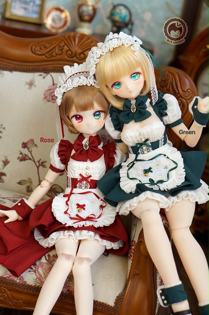 M+V STUDIO メイド服 60cm(DDS/DDⅢS-M胸)アウトフィット : Petite Marie 1⁄3 DD SD対応 テーラードカラーの