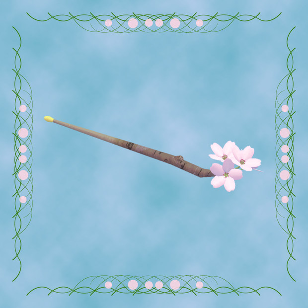 【3Dモデル】桜のかんざし