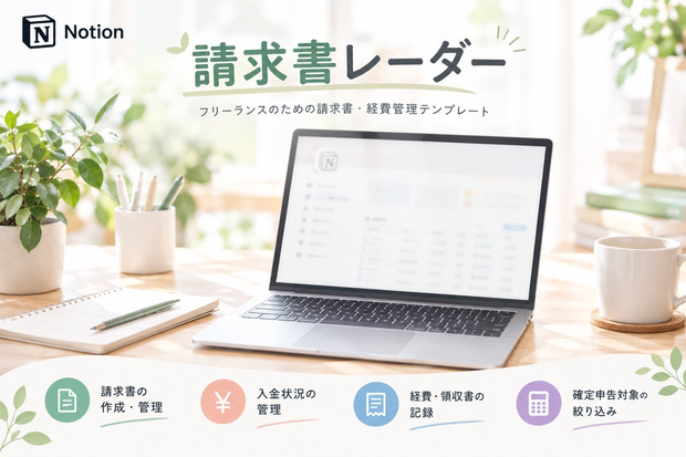 請求書レーダー | フリーランスのための請求書・経費管理Notionテンプレート