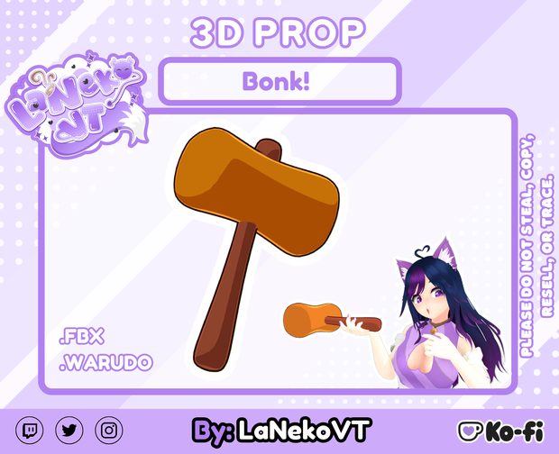 Bonk hammer! - fbx + watudo files