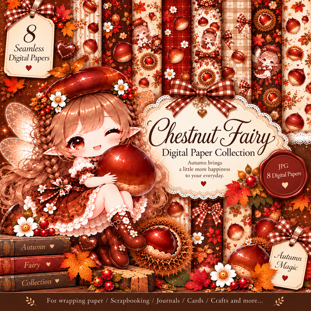 Chestnut Fairy – Enchanted Autumn Collection 1000pix × 1000pix