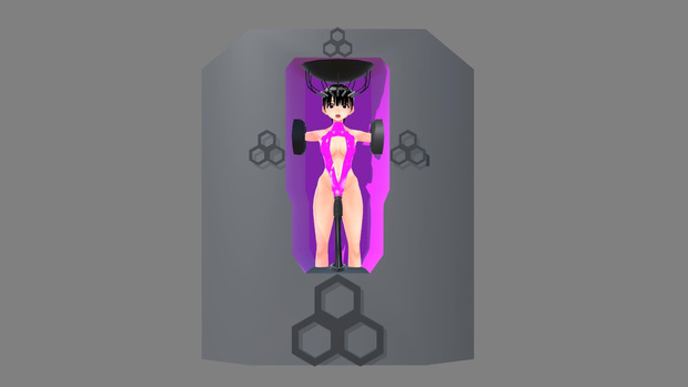 直立型洗脳マシン(GLBデータ)/Upright brainwashing machine(GLB data)