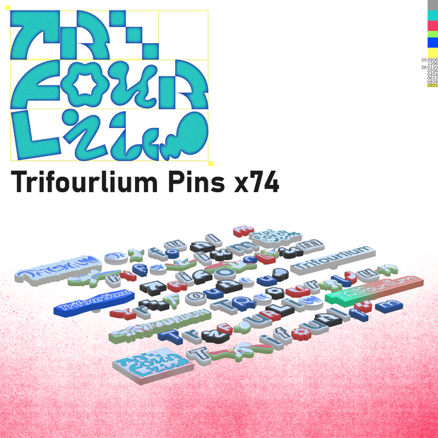 Trifourlium 1st Anniversary Pins