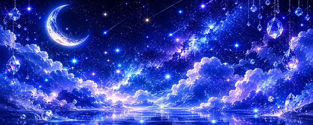 Ｘ用ヘッダー  星彩の蒼月海