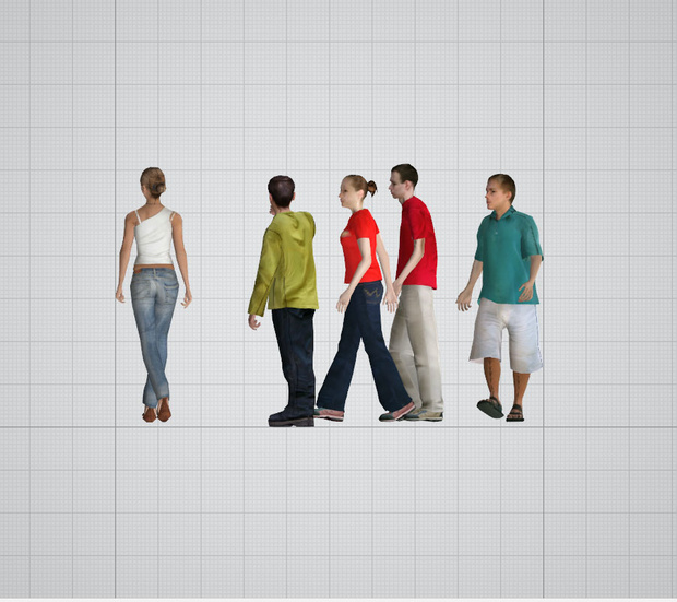 3d  人々