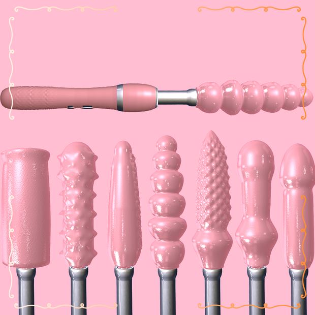 Handheld Thruster Vibrator + Onahole  Set / ハンディ ピストンバイブ ＋ オナホール (SPS2 DPS SPS)