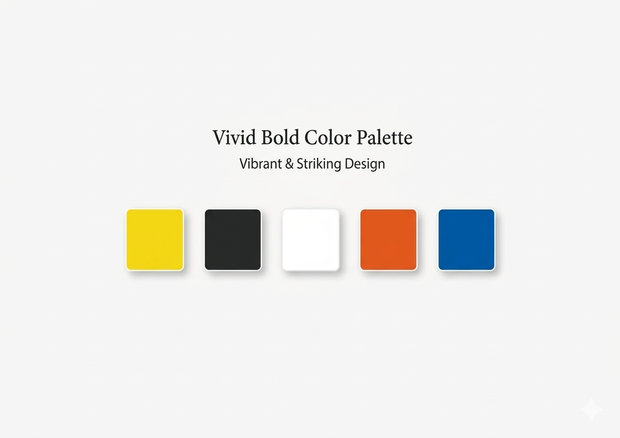 Vivid Color Palette | Bold Feminine Aesthetic for Branding & Social Media｜ビビッド配色パレット