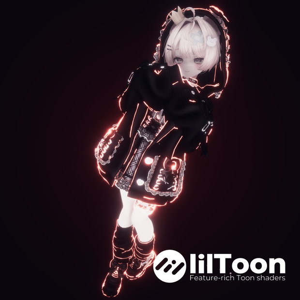 Soft Glow Outline【lilToon拡張 / VRChat発光アウトライン / AudioLink連動】