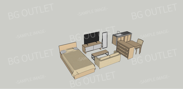 ワンルーム家具セット_ZP