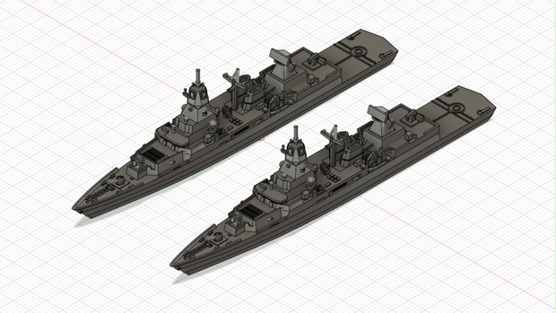 1/3000 ザクセン級フリゲート / Sachsen-class frigate / Fregatte Sachsen-klasse - 船ハムカツ  - BOOTH